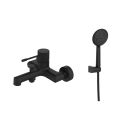 Orabella Terra Black matt - Single lever bath shower mixer